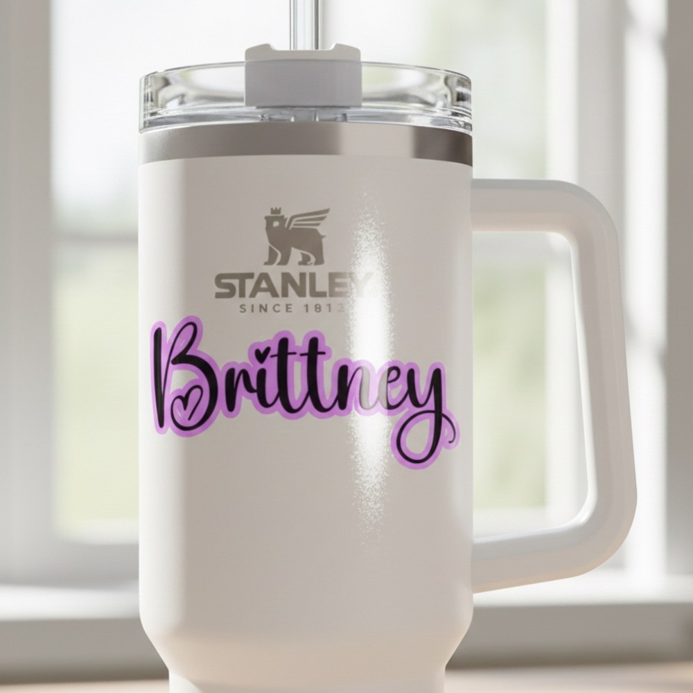 Custom Name Tumbler Sticker – Waterproof Vinyl Decal – Handmade - Picture 3 of 9